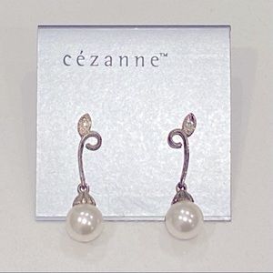 Faux pearl earrings